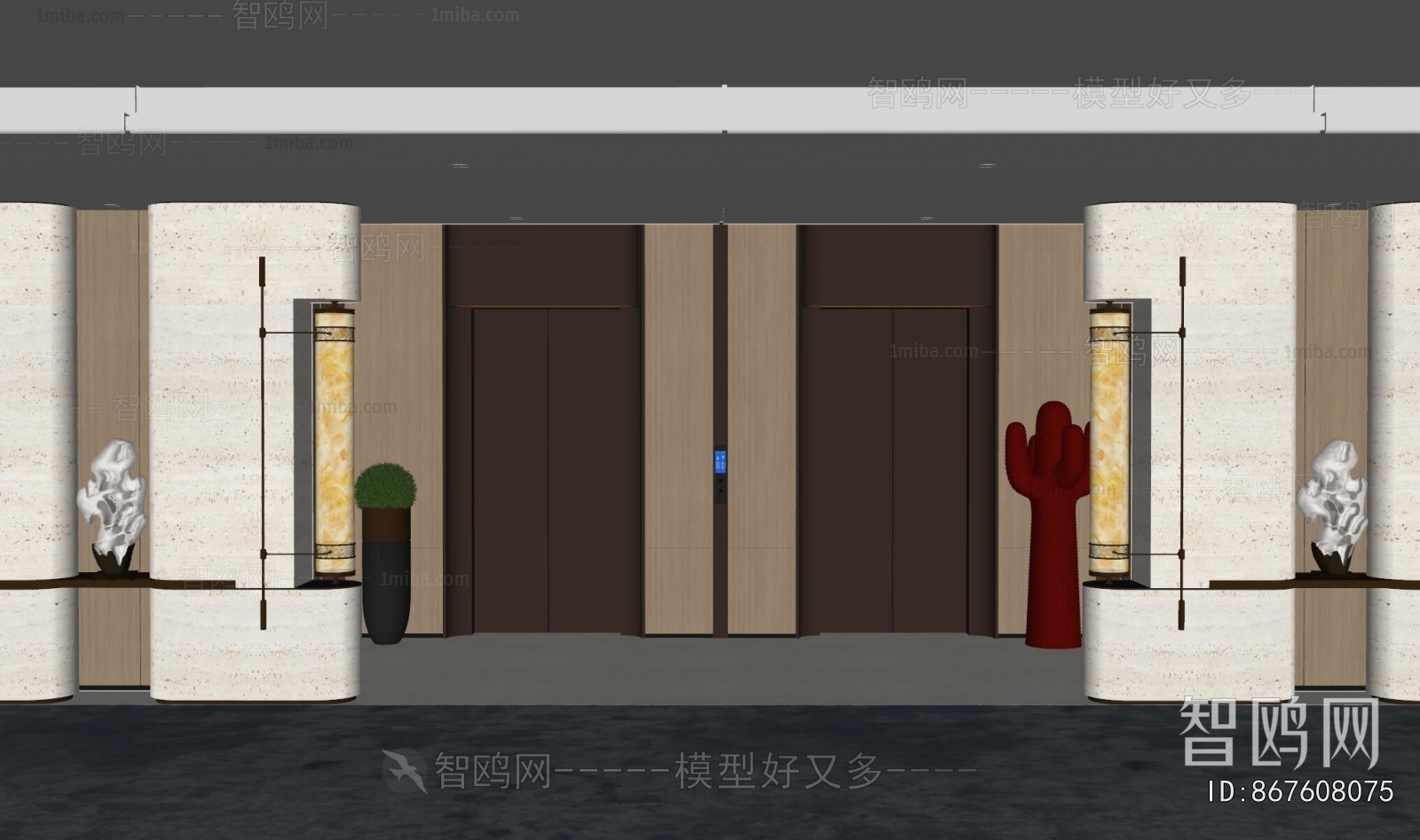 Modern Elevator Hall