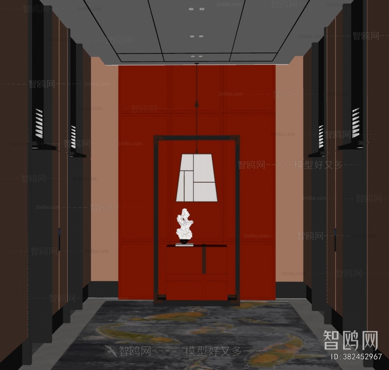 New Chinese Style Elevator Hall