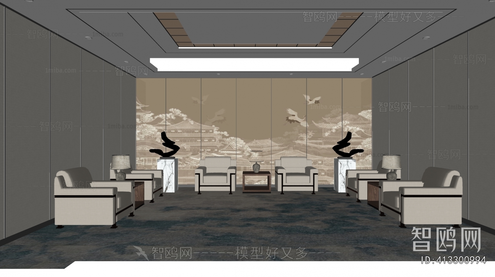 New Chinese Style Reception Room