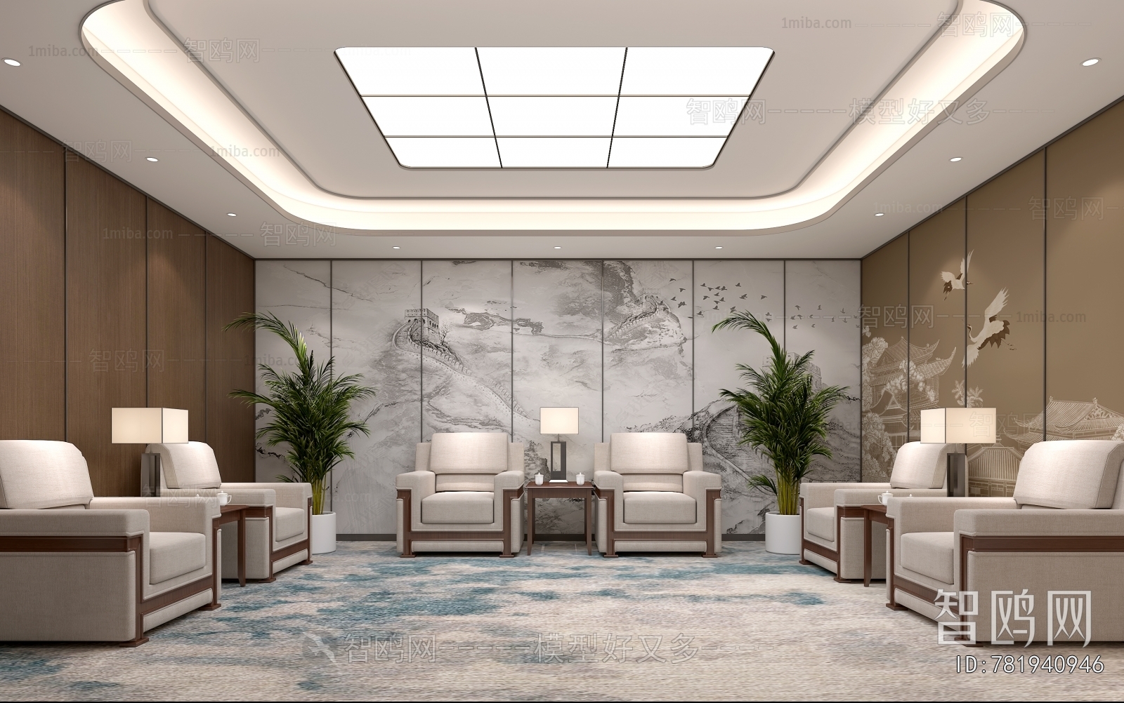 New Chinese Style Reception Room