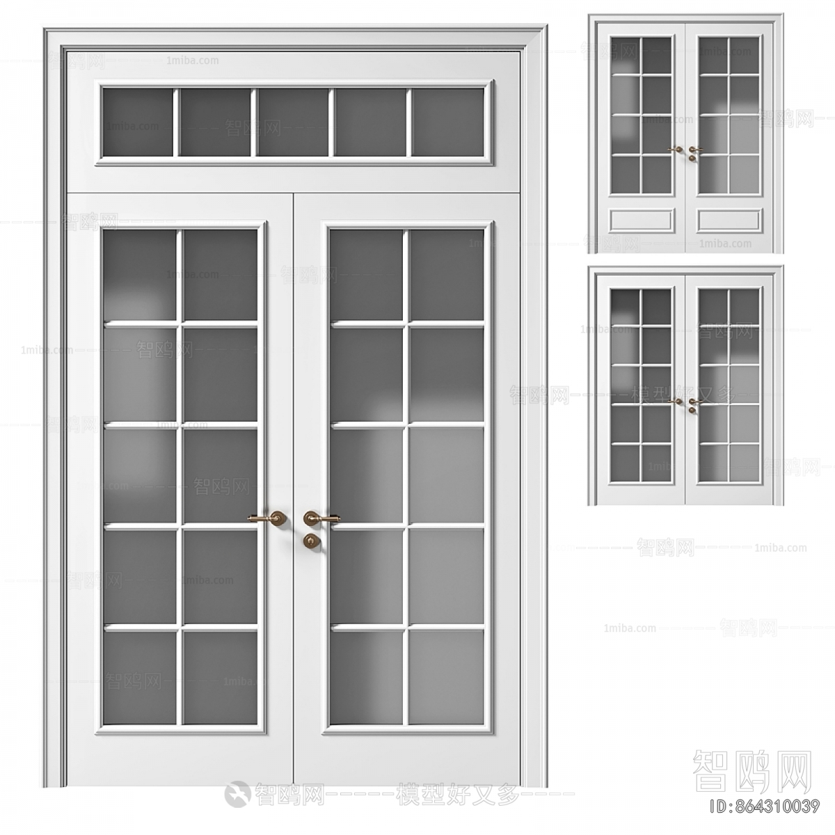 Simple European Style Double Door