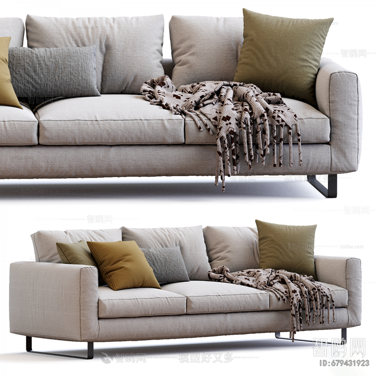 Modern Three-seat Sofa