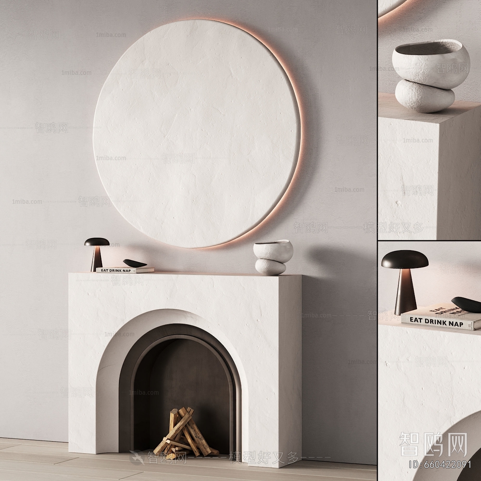 Nordic Style Fireplace