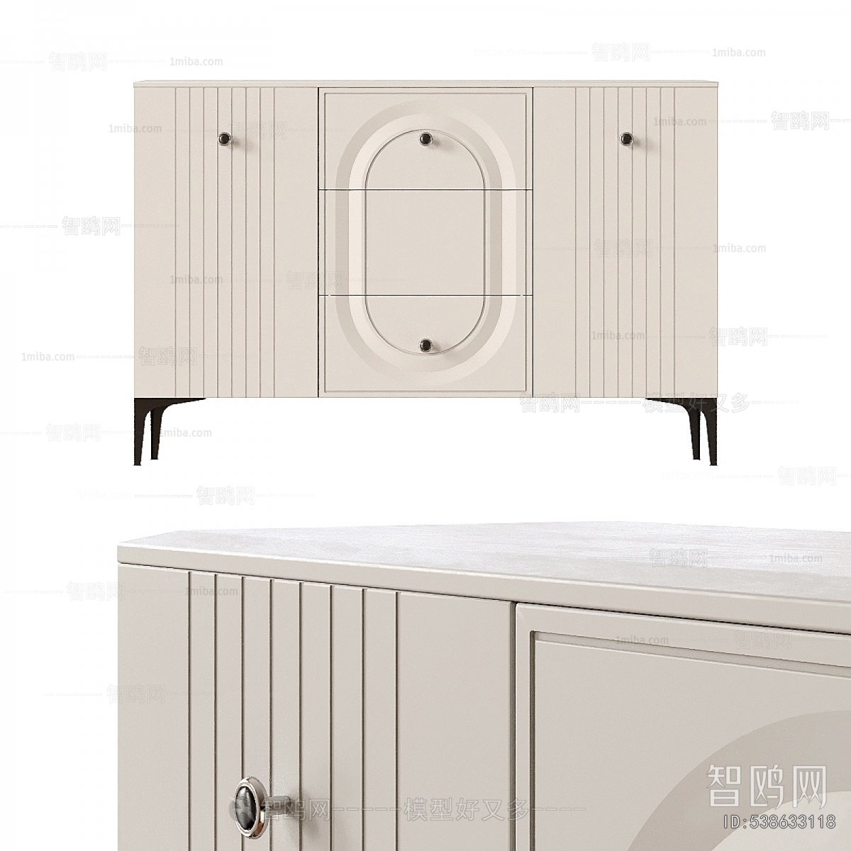 Simple European Style Side Cabinet