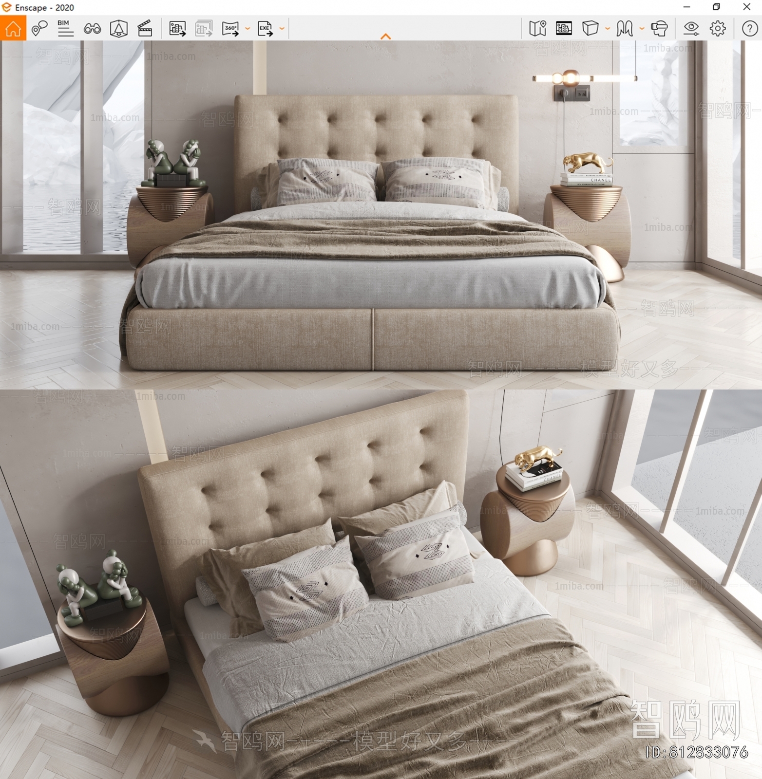 American Style Double Bed