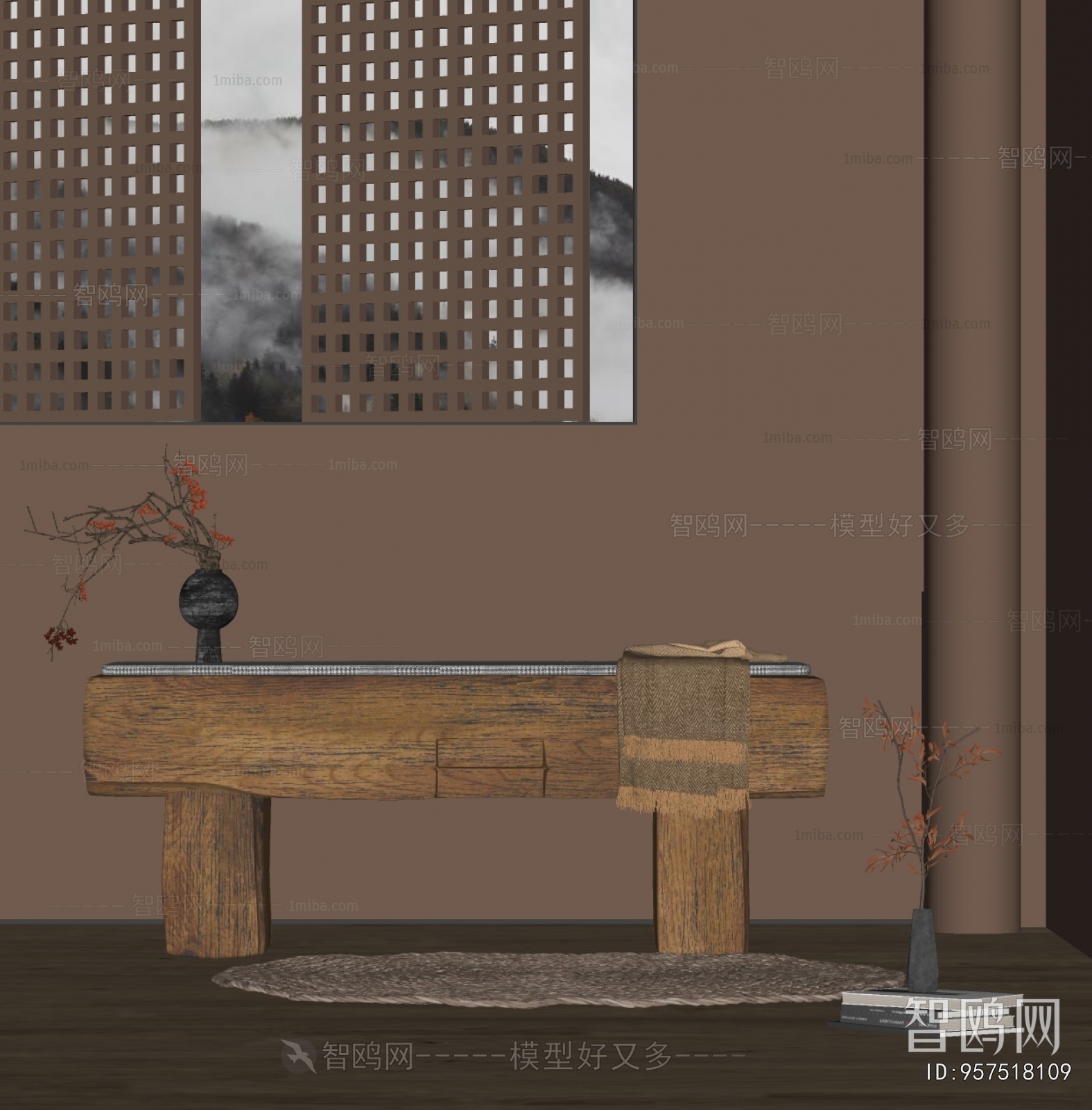 Wabi-sabi Style Bench