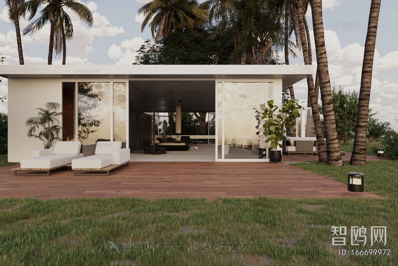 Modern Courtyard/landscape