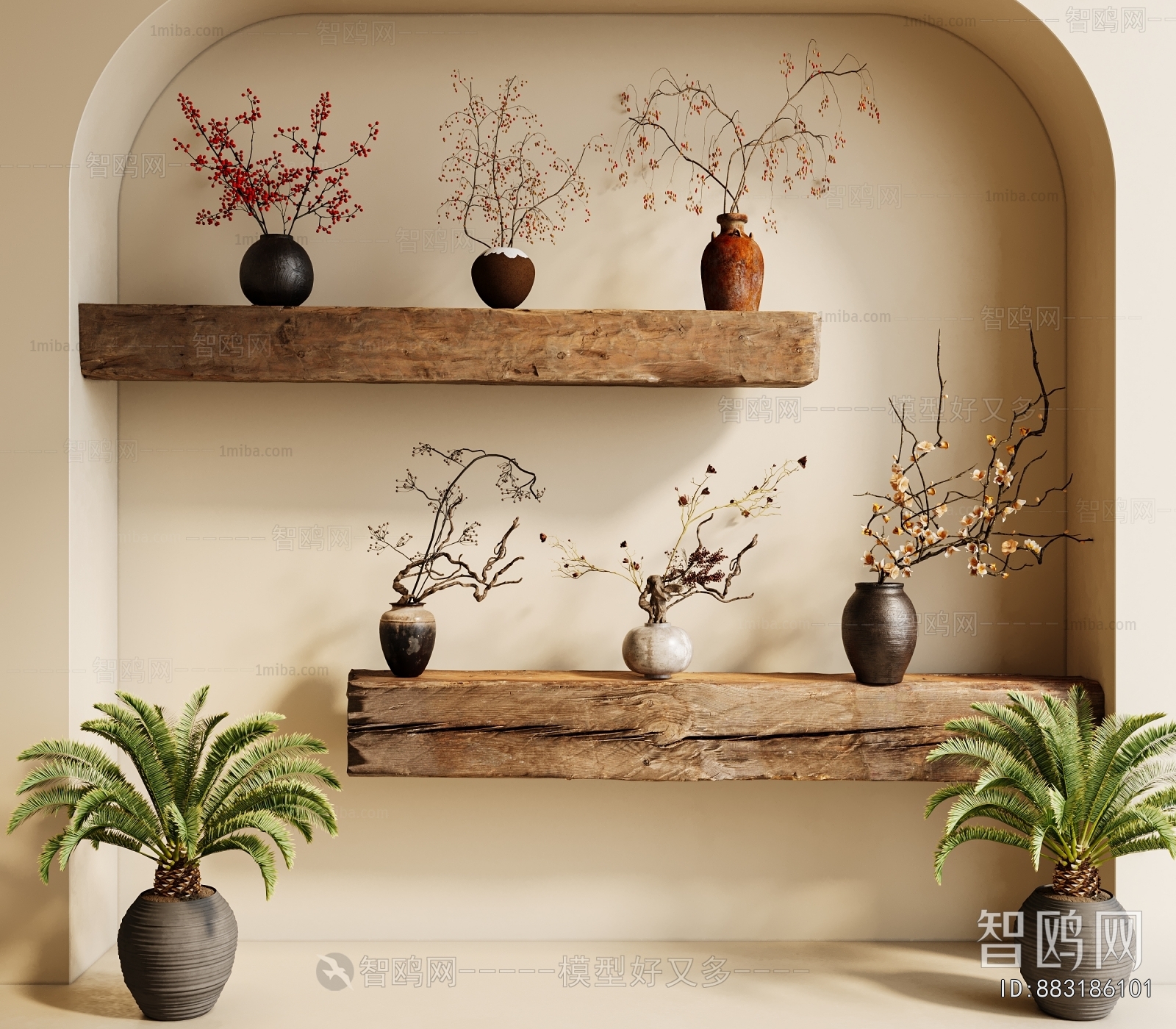 New Chinese Style Flower Arrangement