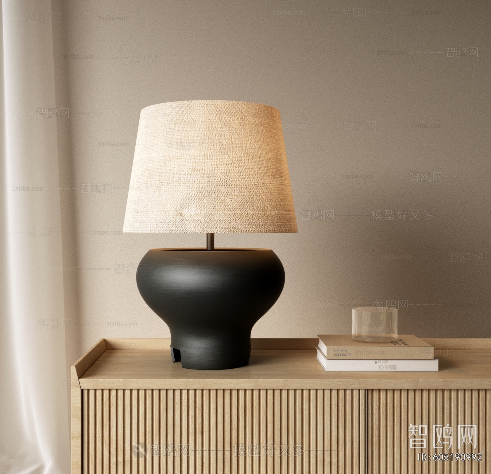 Wabi-sabi Style Table Lamp