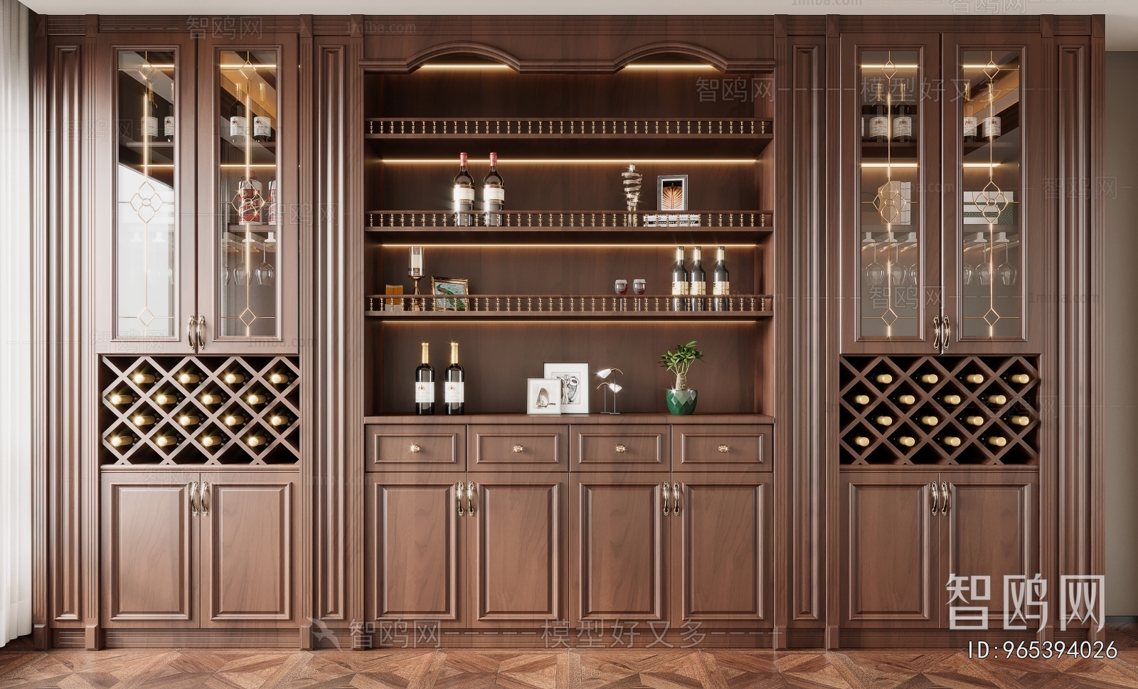 American Style Wine Cabinet