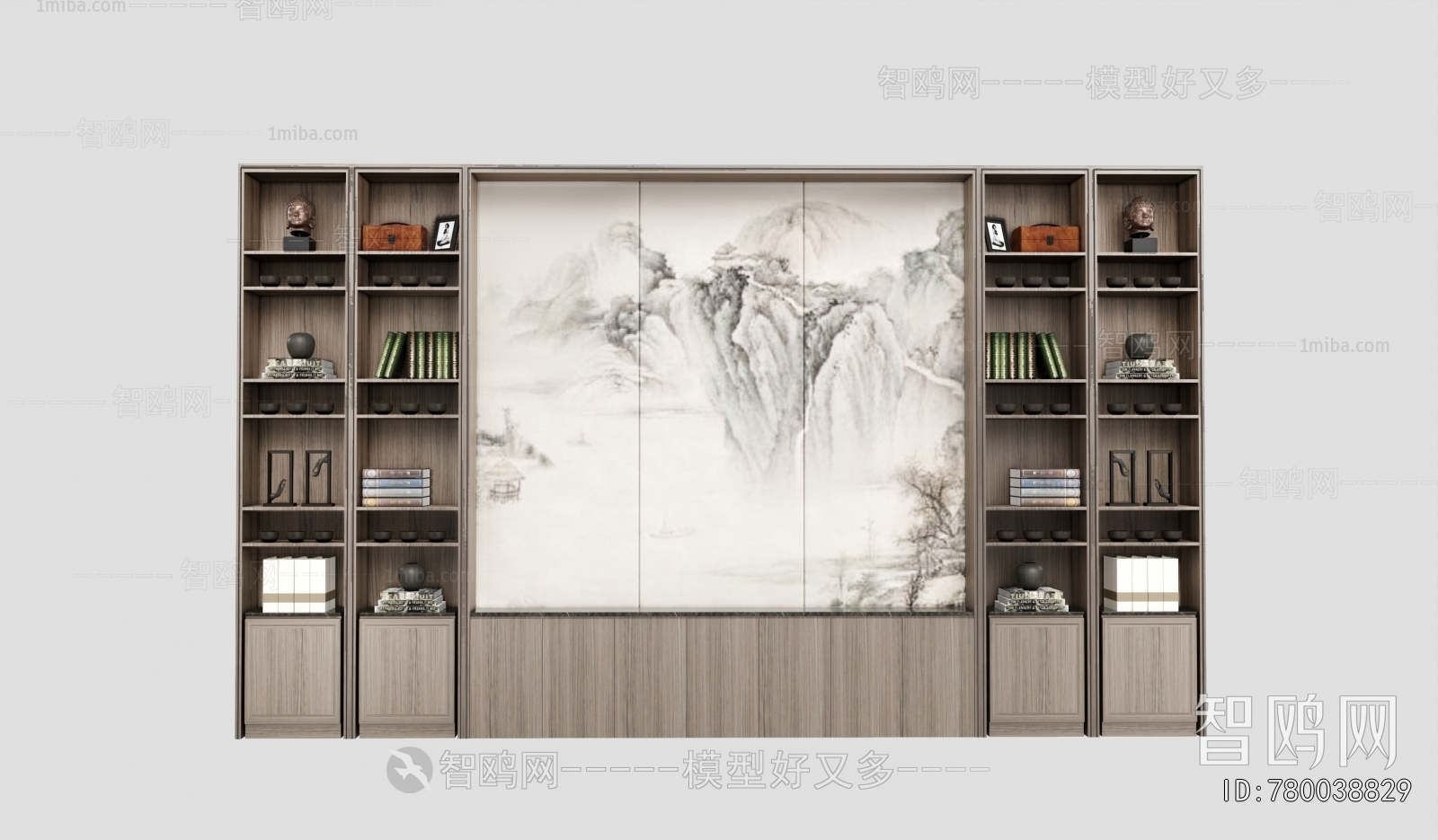 New Chinese Style Bookcase