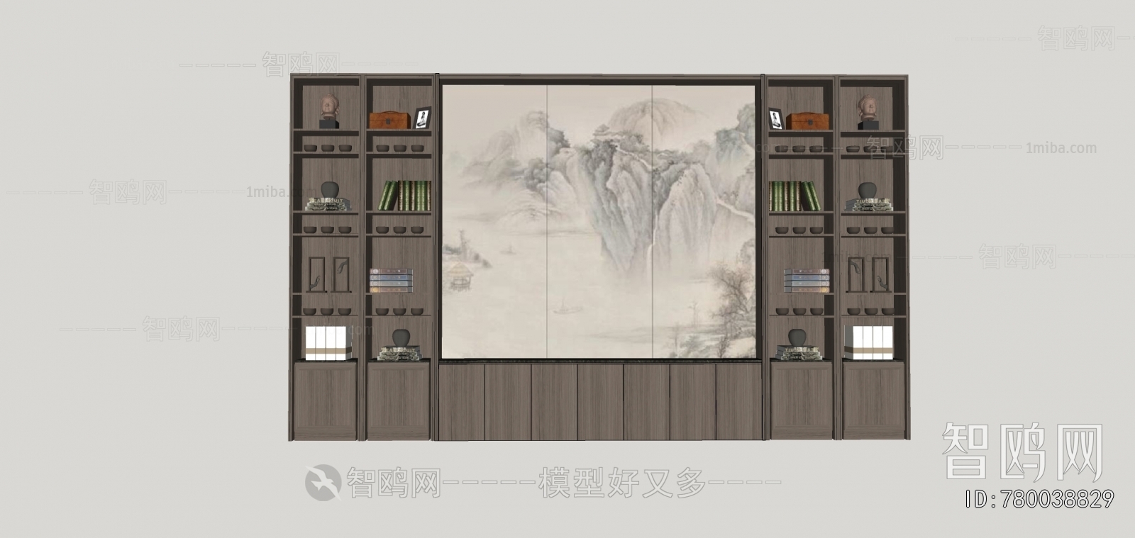 New Chinese Style Bookcase