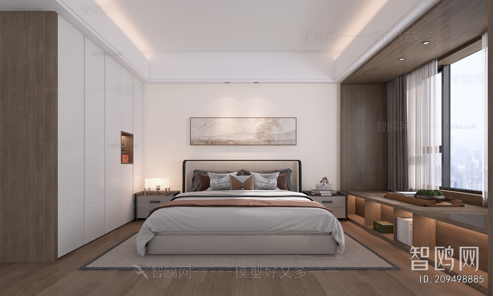 New Chinese Style Bedroom