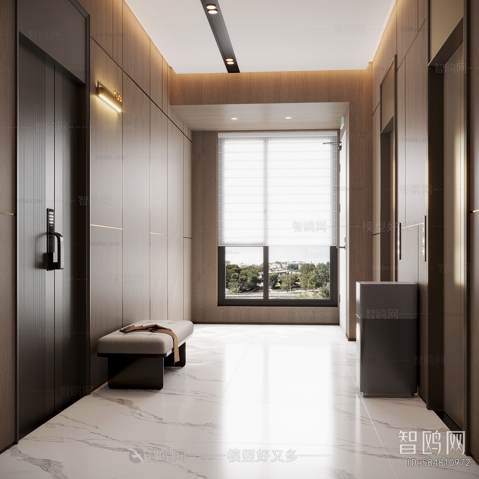 Modern Office Elevator Hall