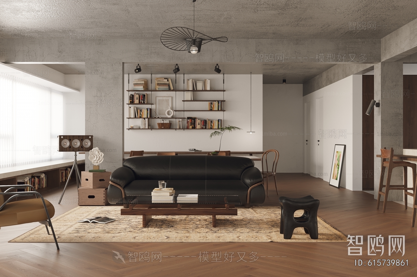 Modern Industrial Style A Living Room