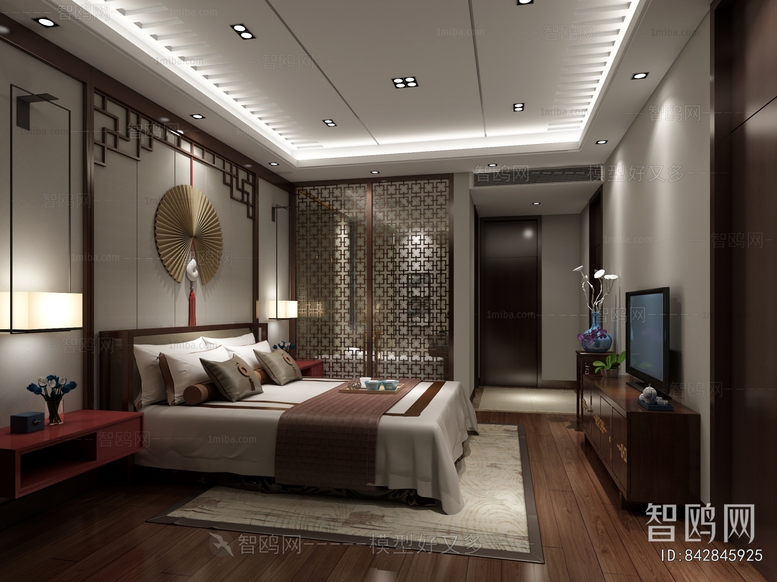 New Chinese Style Bedroom