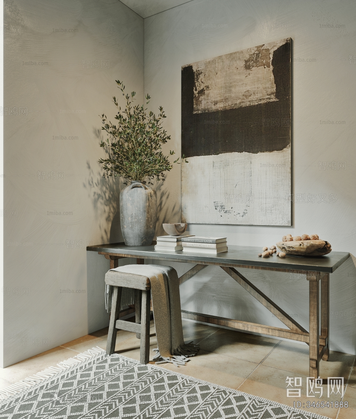 Wabi-sabi Style Console