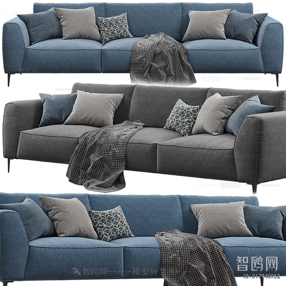 Modern Multi Person Sofa