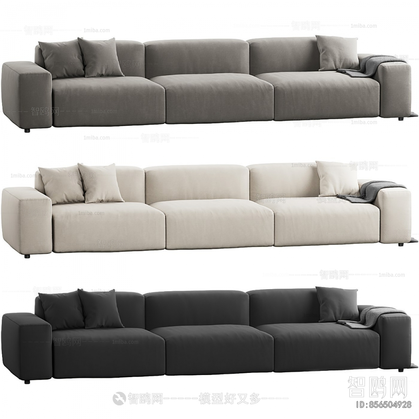 Modern Multi Person Sofa