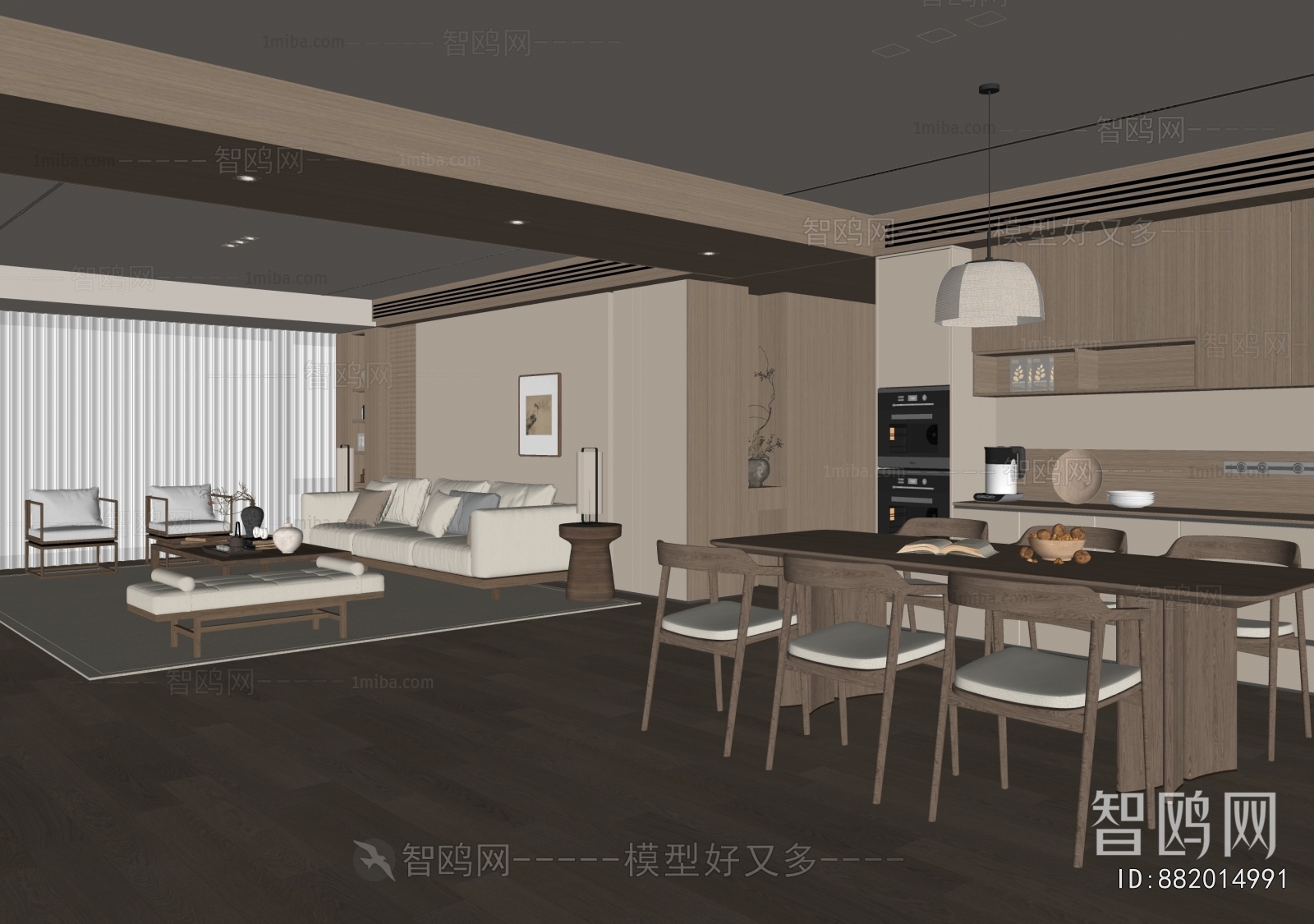 New Chinese Style Dining Room