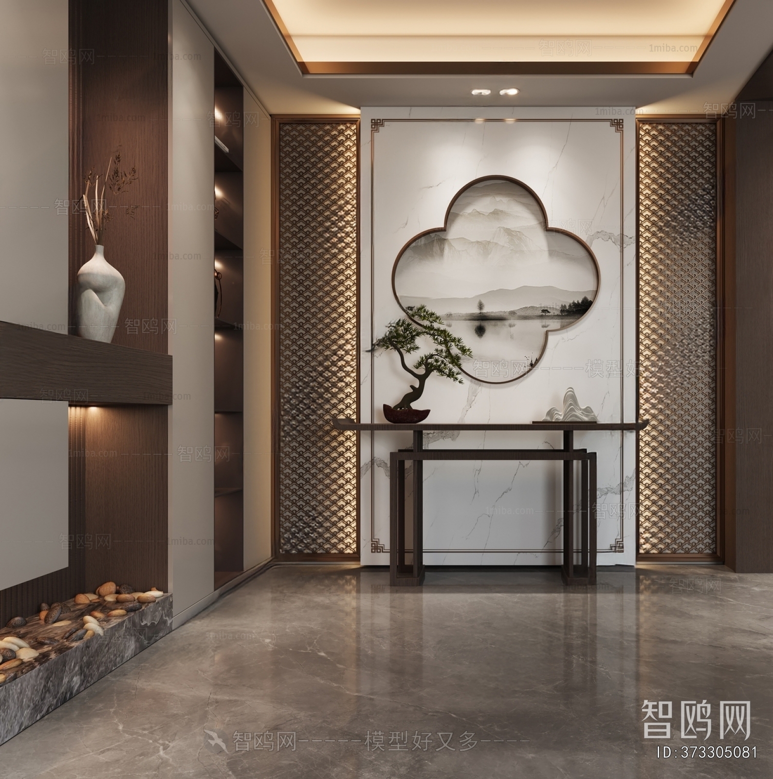 New Chinese Style Hallway