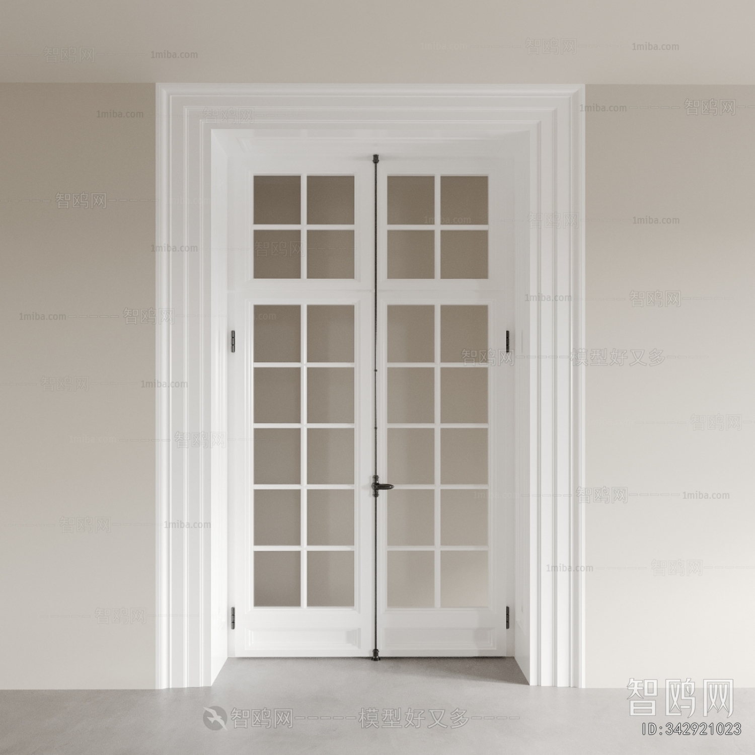 Simple European Style Double Door