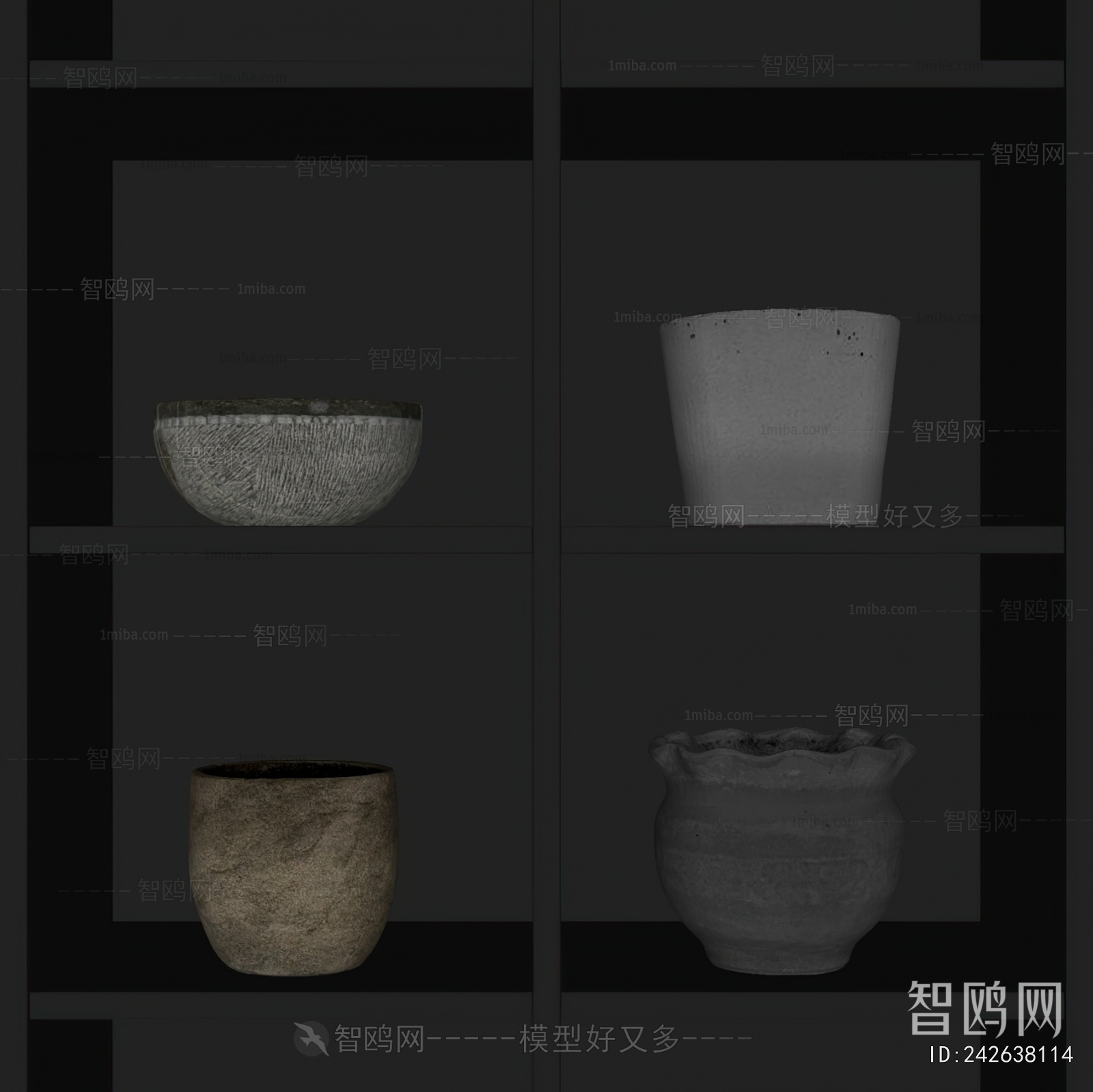 Wabi-sabi Style Clay Pot