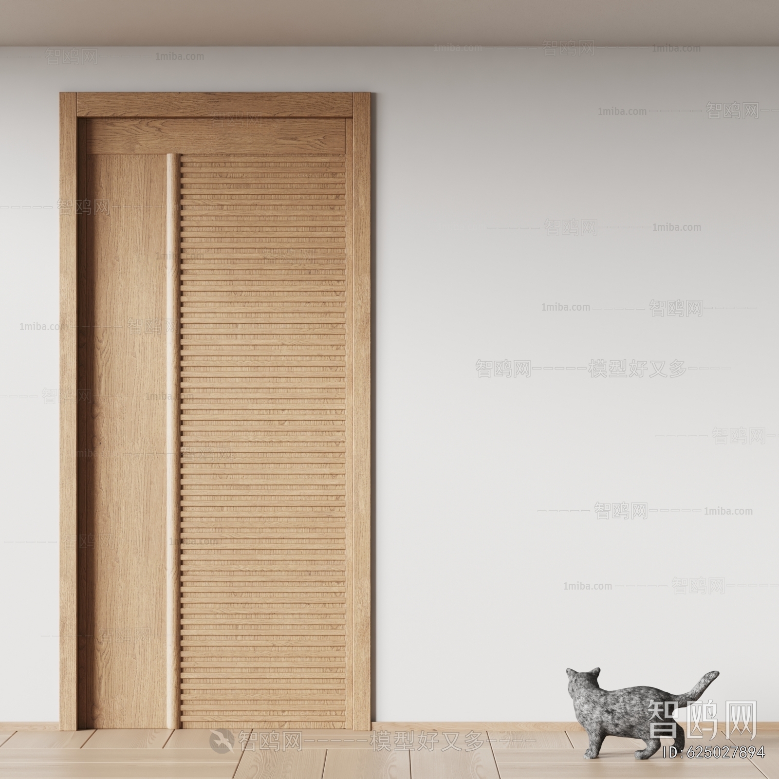 Wabi-sabi Style Solid Wood Door