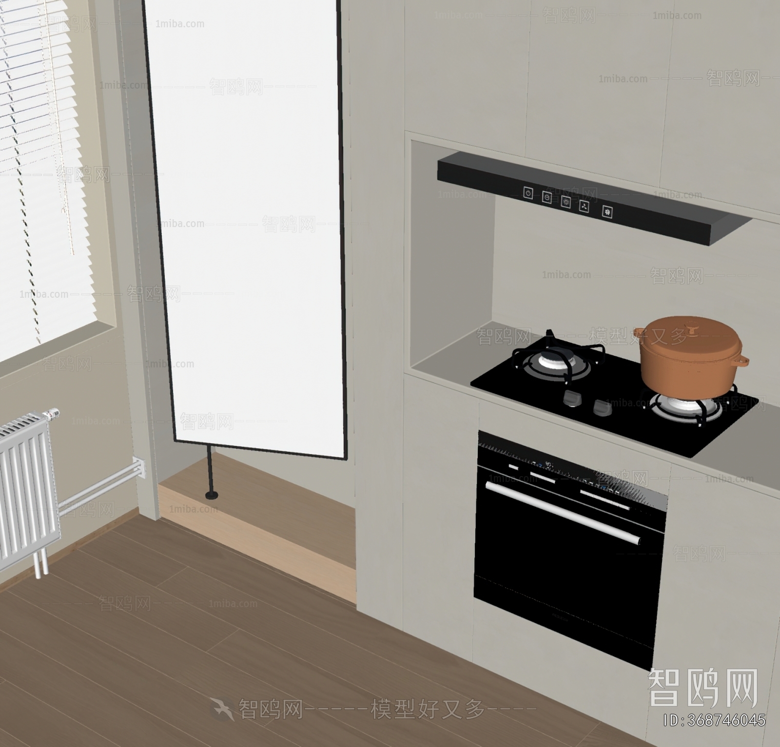 Modern Kitchen Electric Gas Range