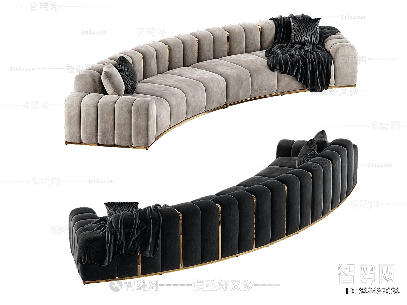 Modern Curved Sofa