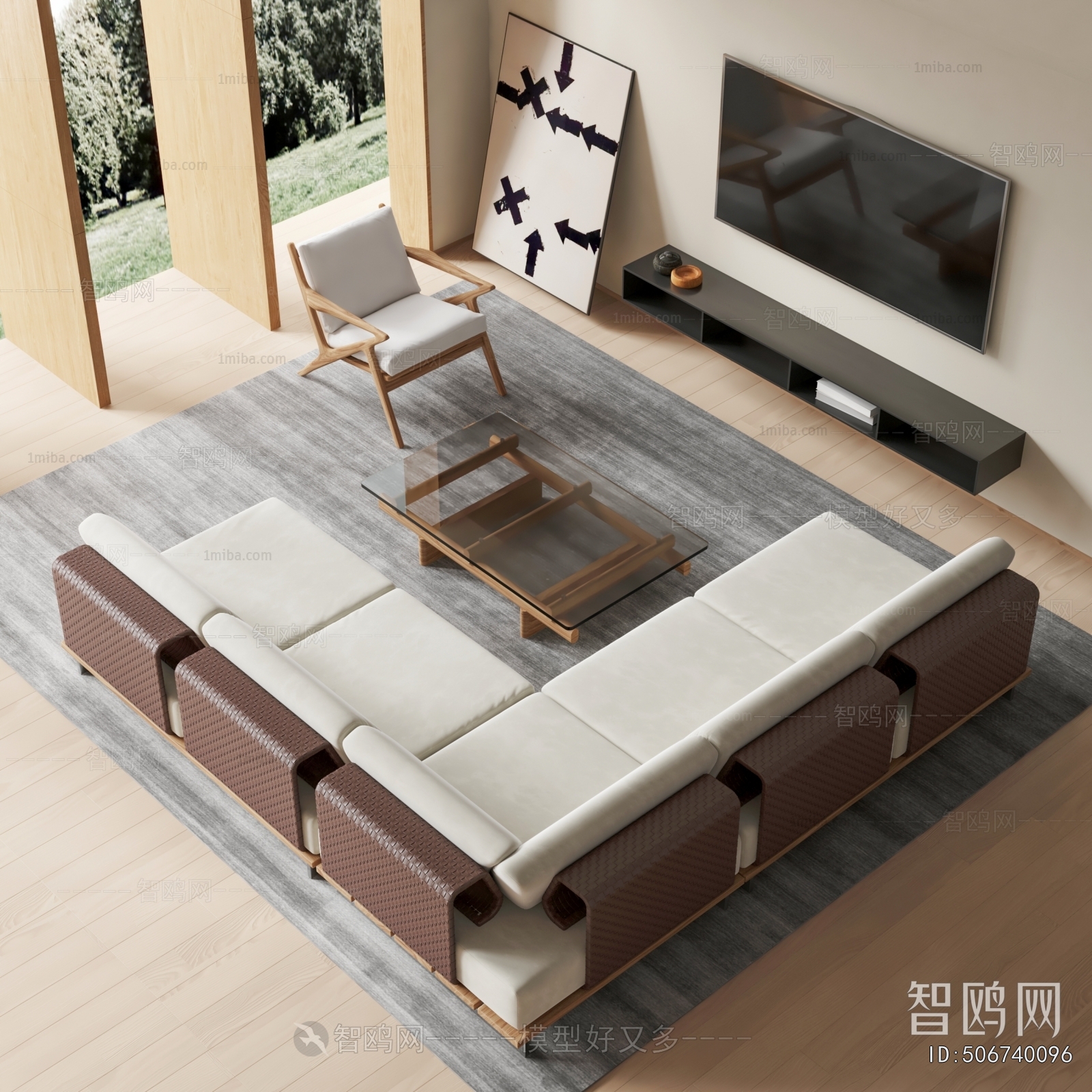 Wabi-sabi Style Sofa Combination