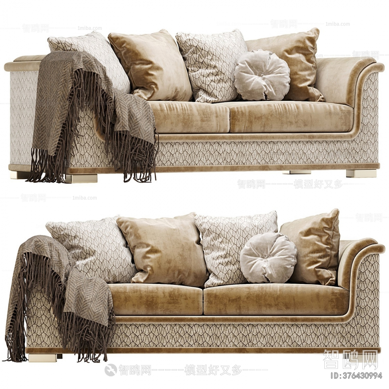 Simple European Style A Sofa For Two