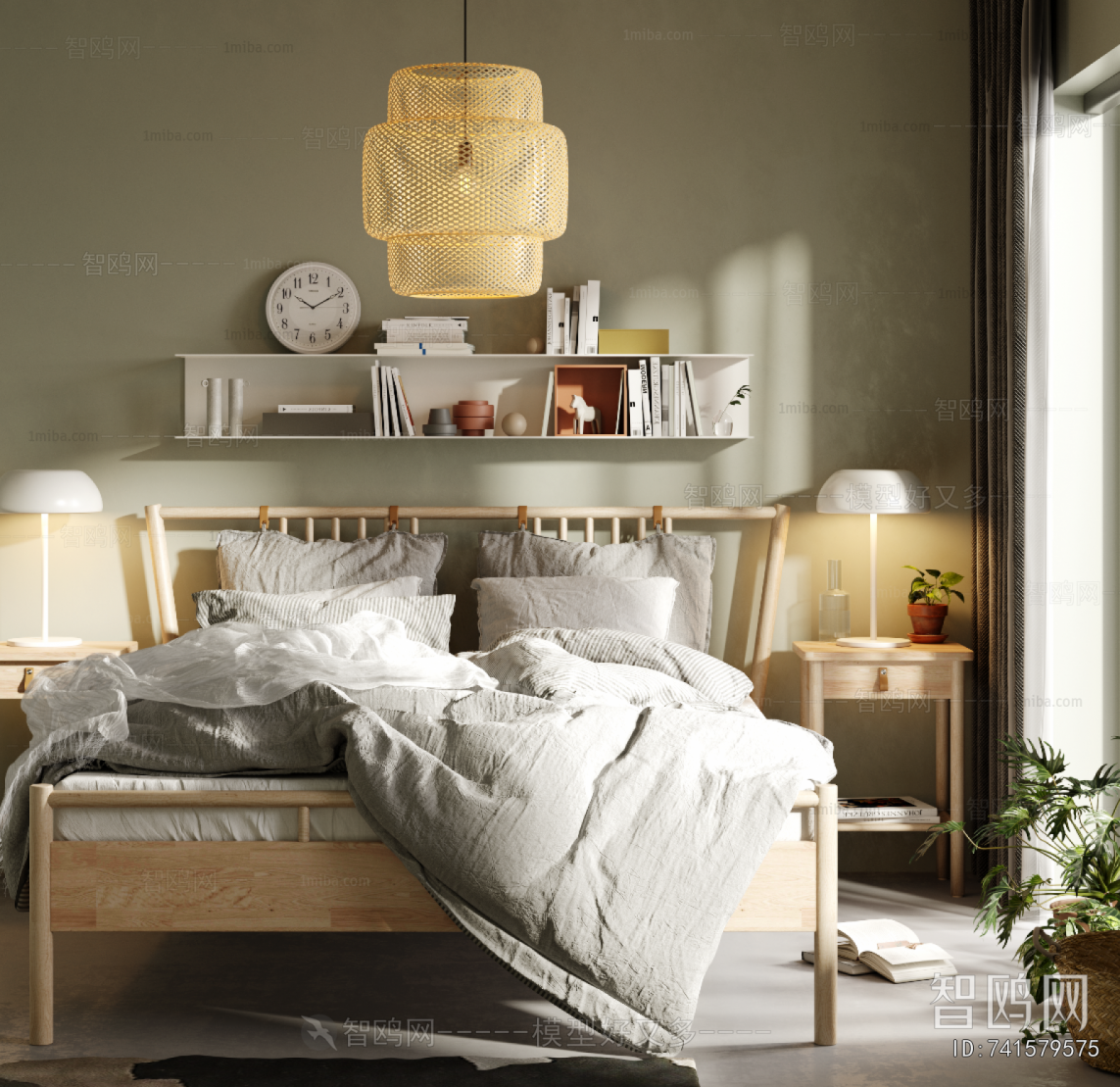 Nordic Style Double Bed