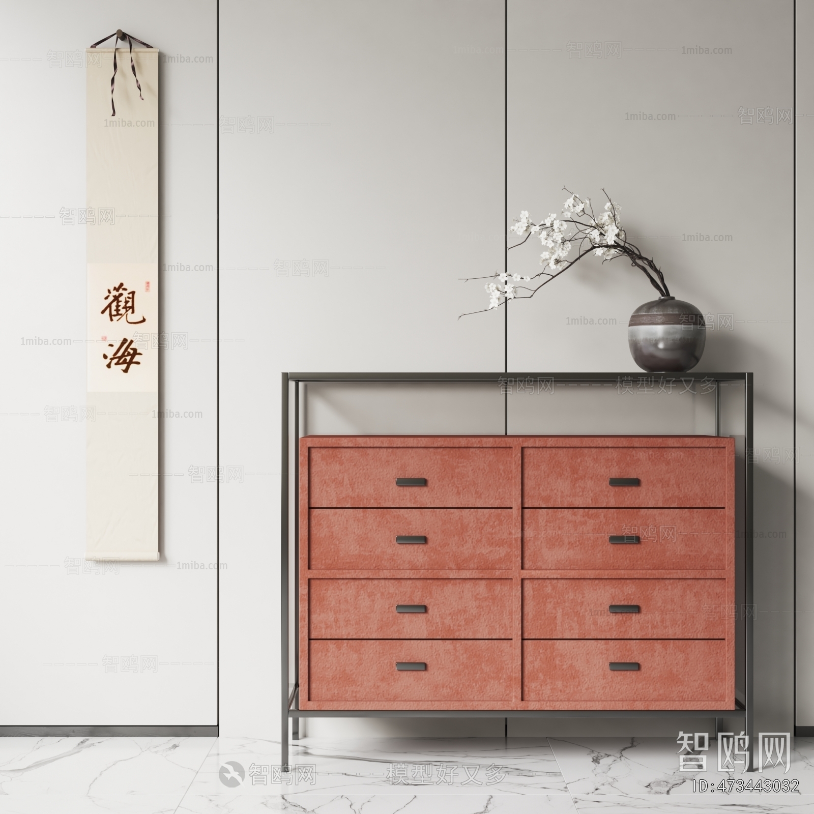 New Chinese Style Side Cabinet