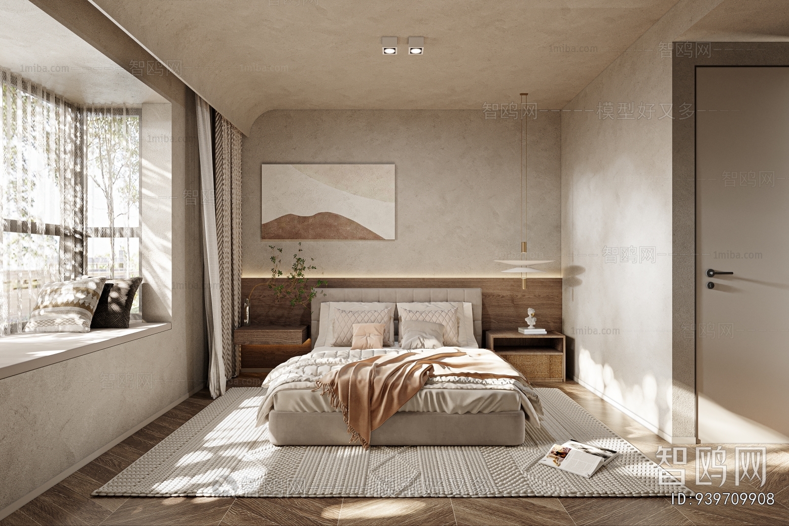 Wabi-sabi Style Bedroom