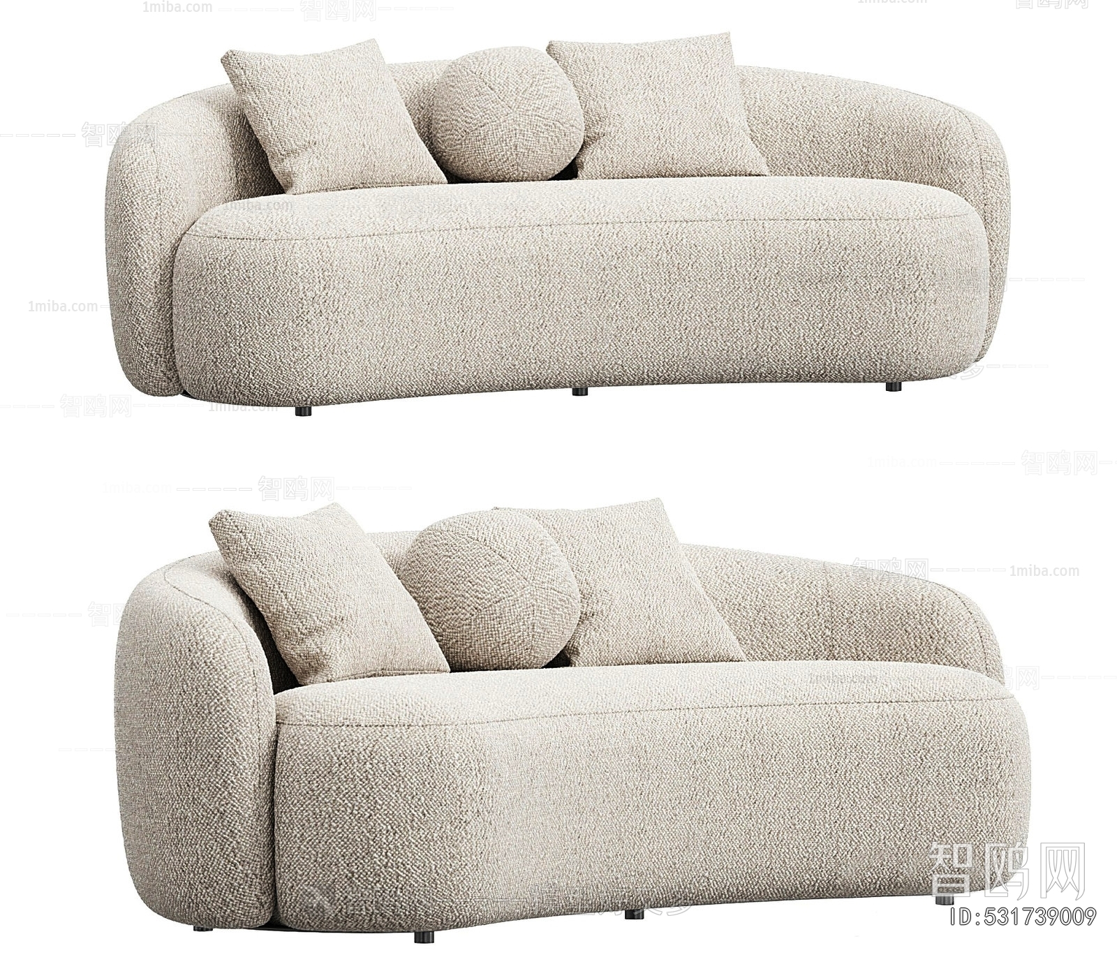 Modern Curved Sofa