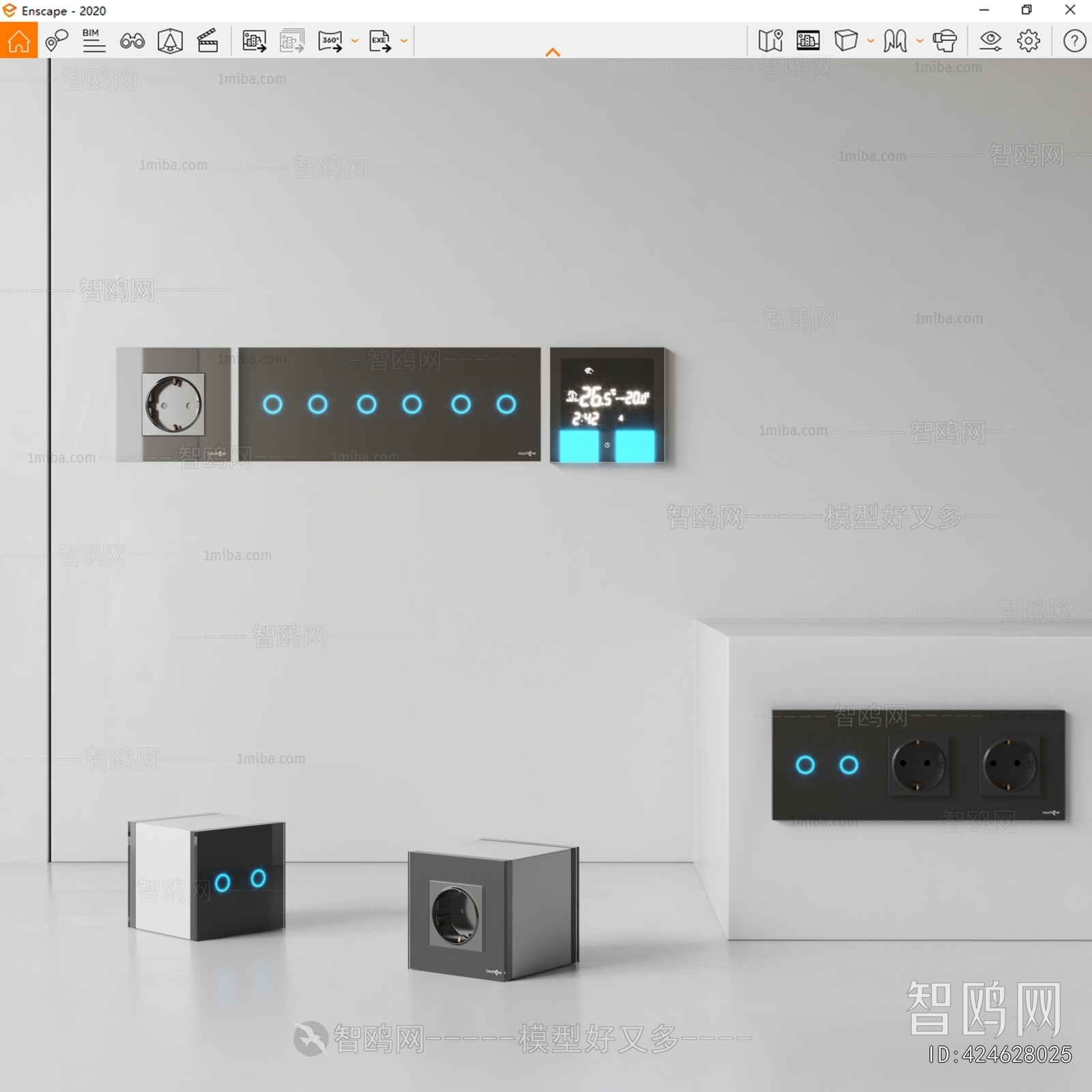 Modern Switch Socket Panel