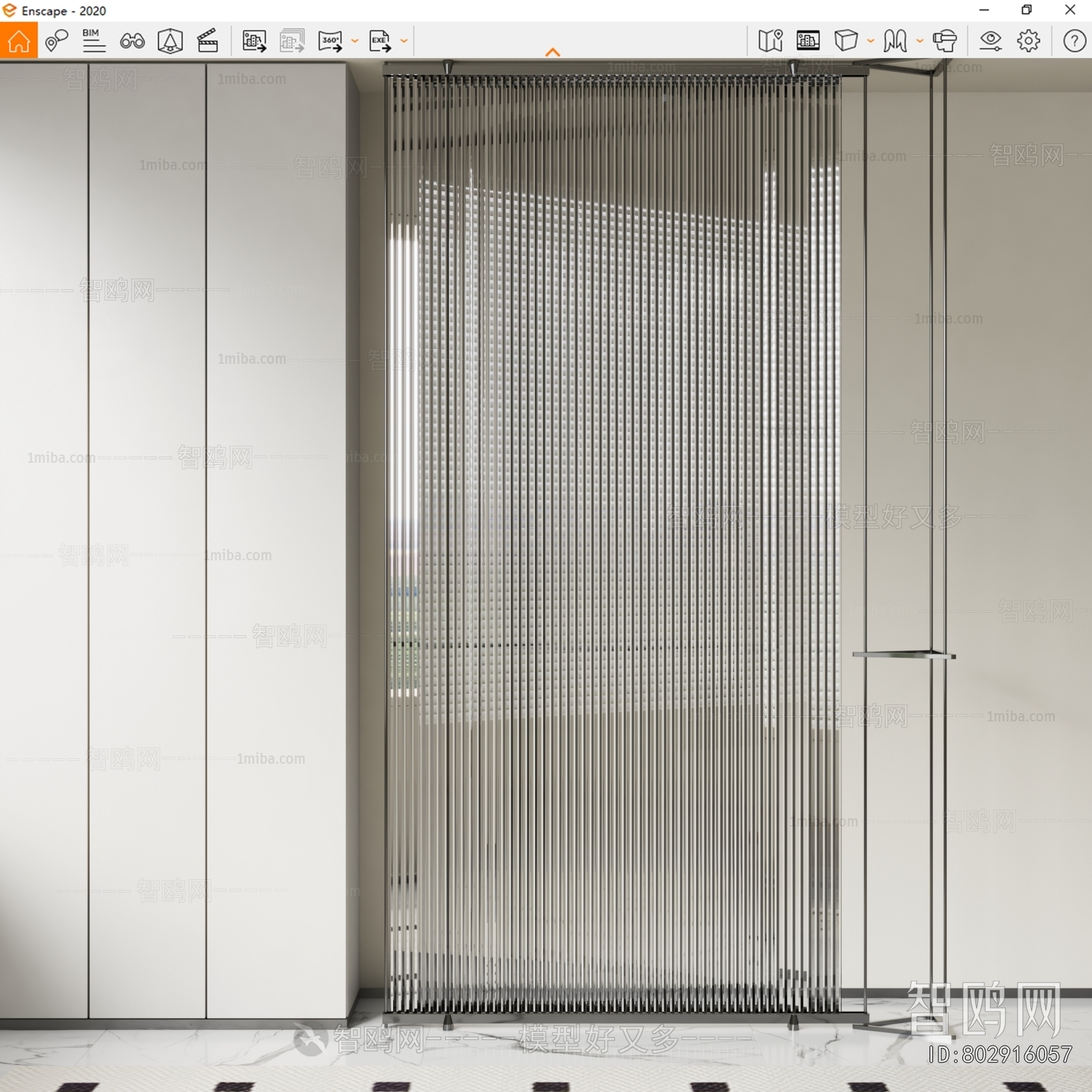 Modern Glass Screen Partition