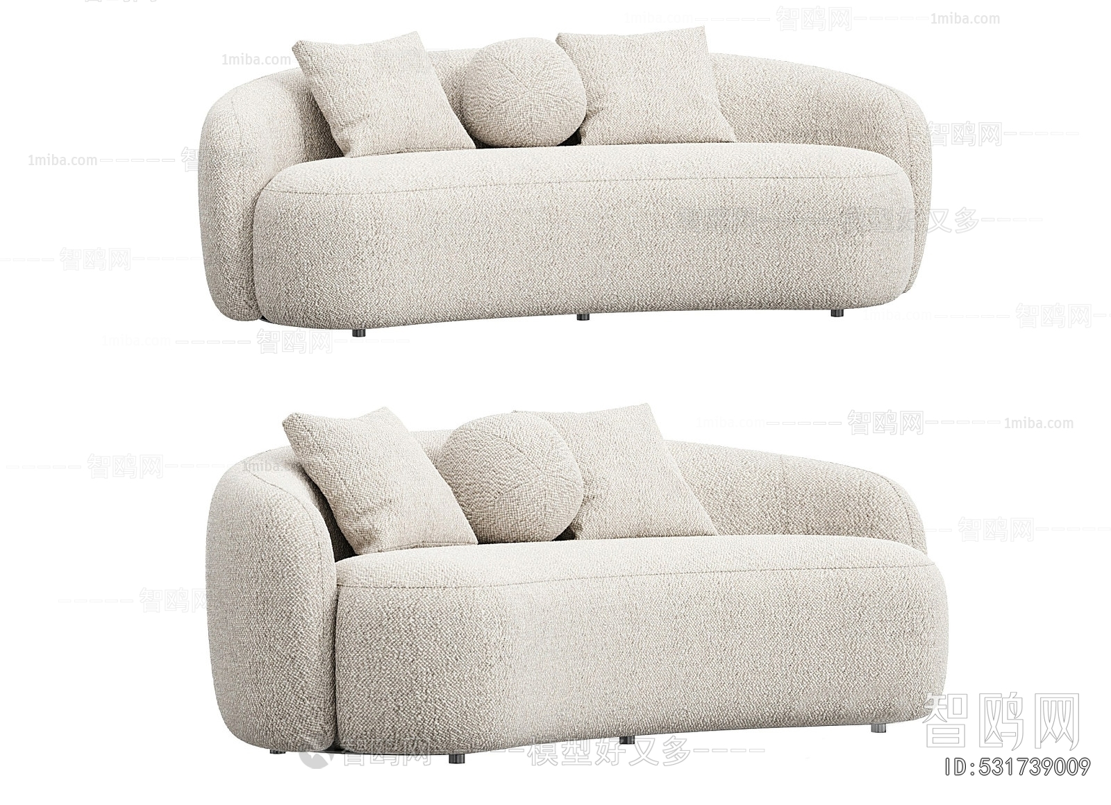 Modern Curved Sofa