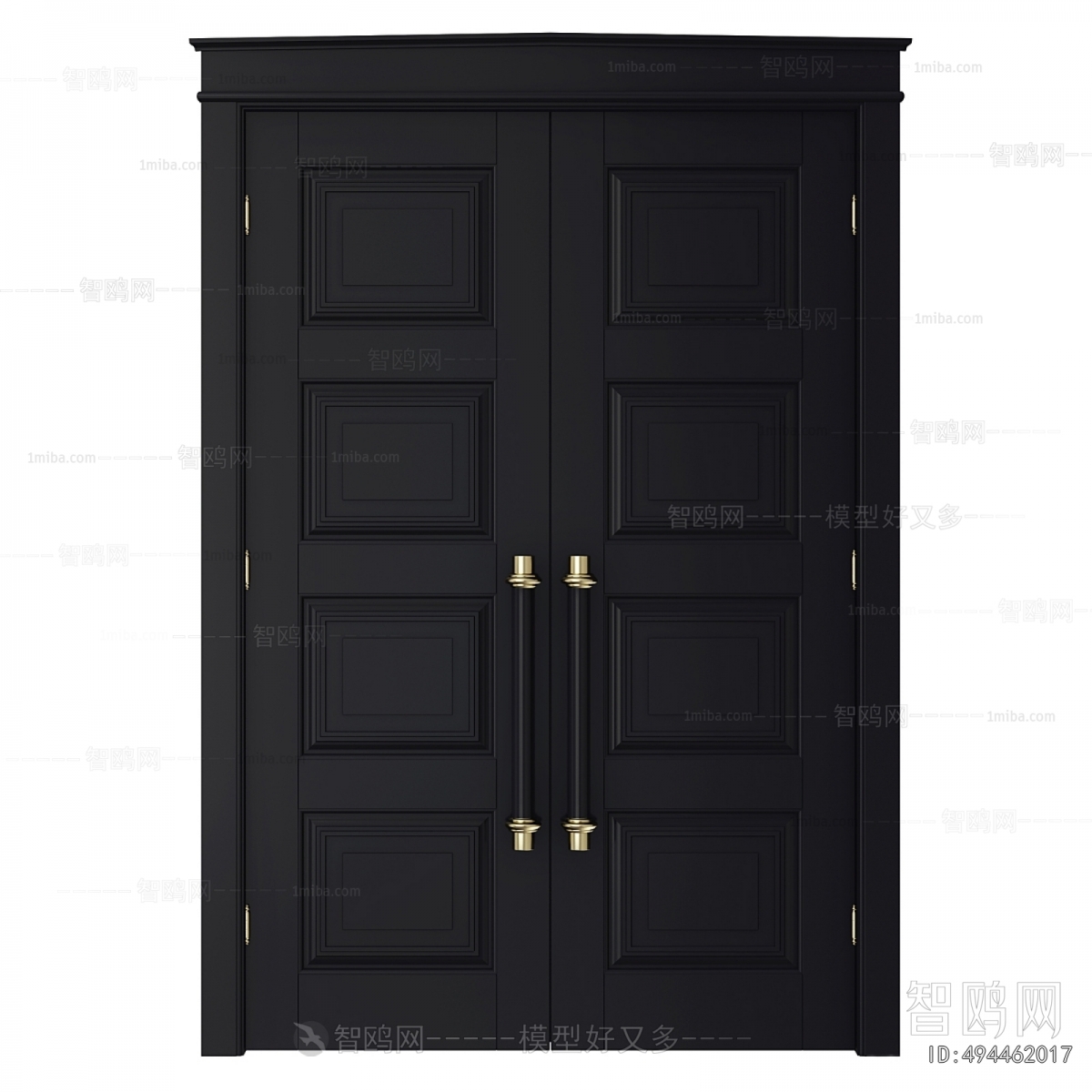 Simple European Style Double Door