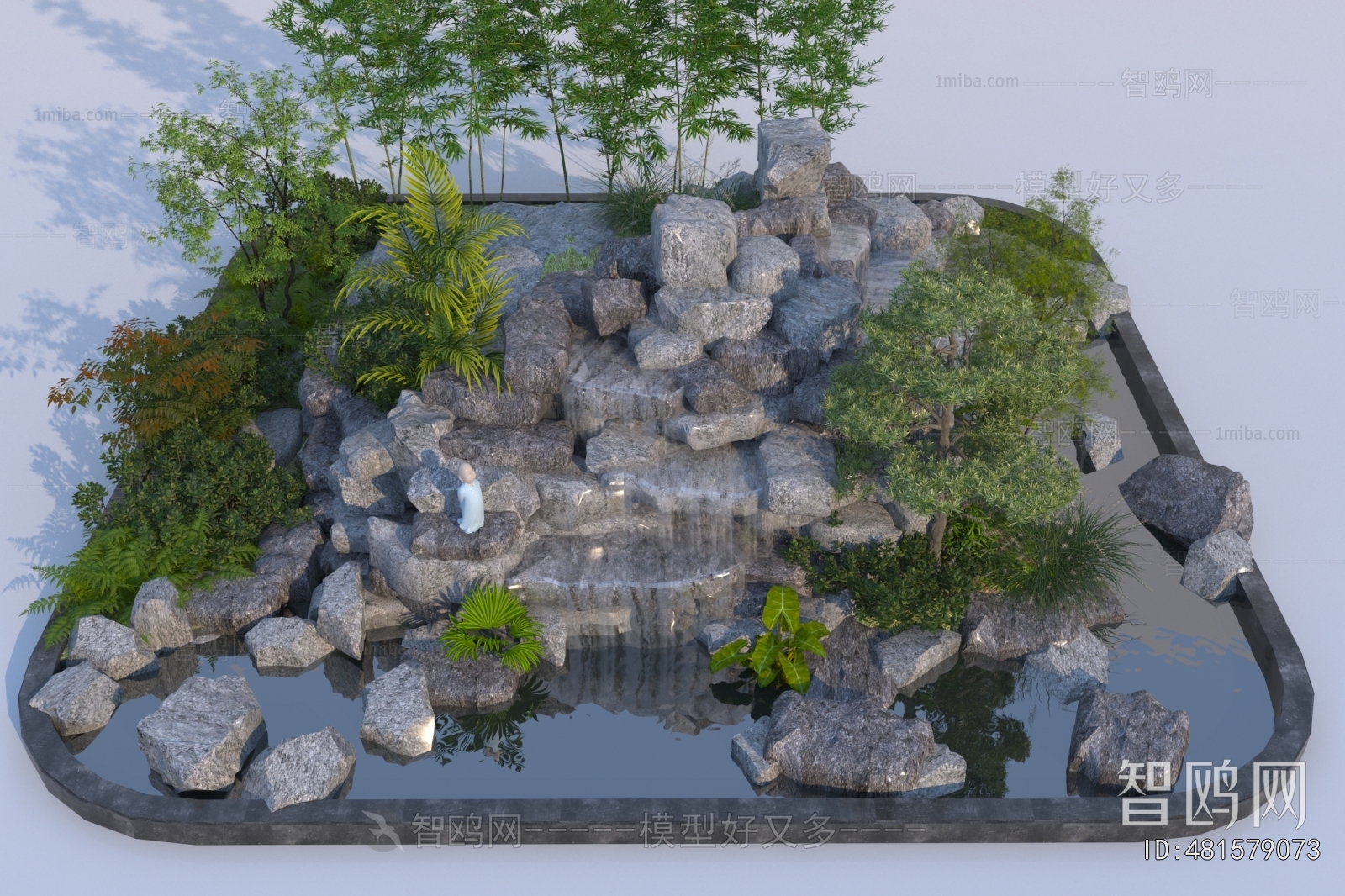 Modern Rockery Waterscape