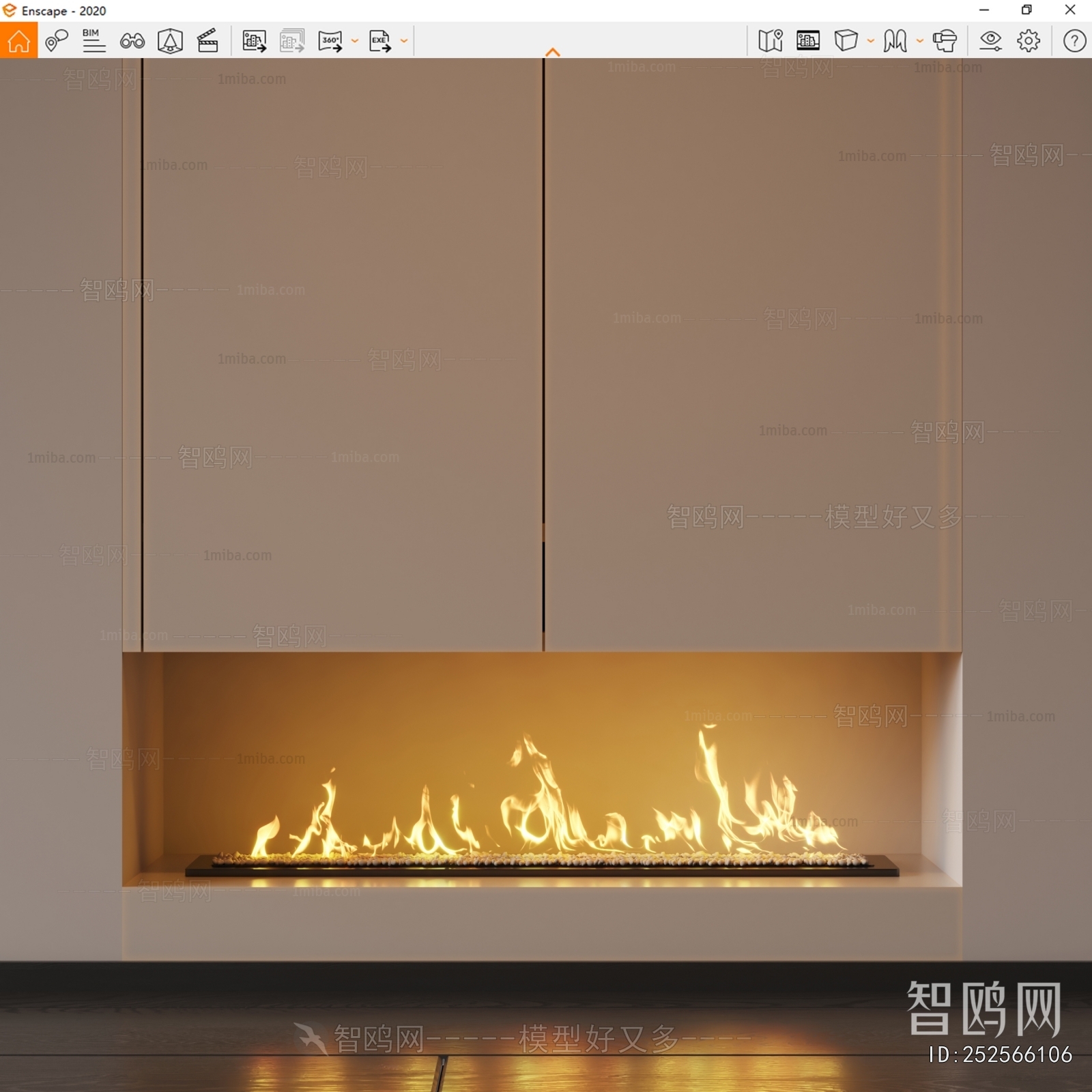 Modern Electronic Fireplace