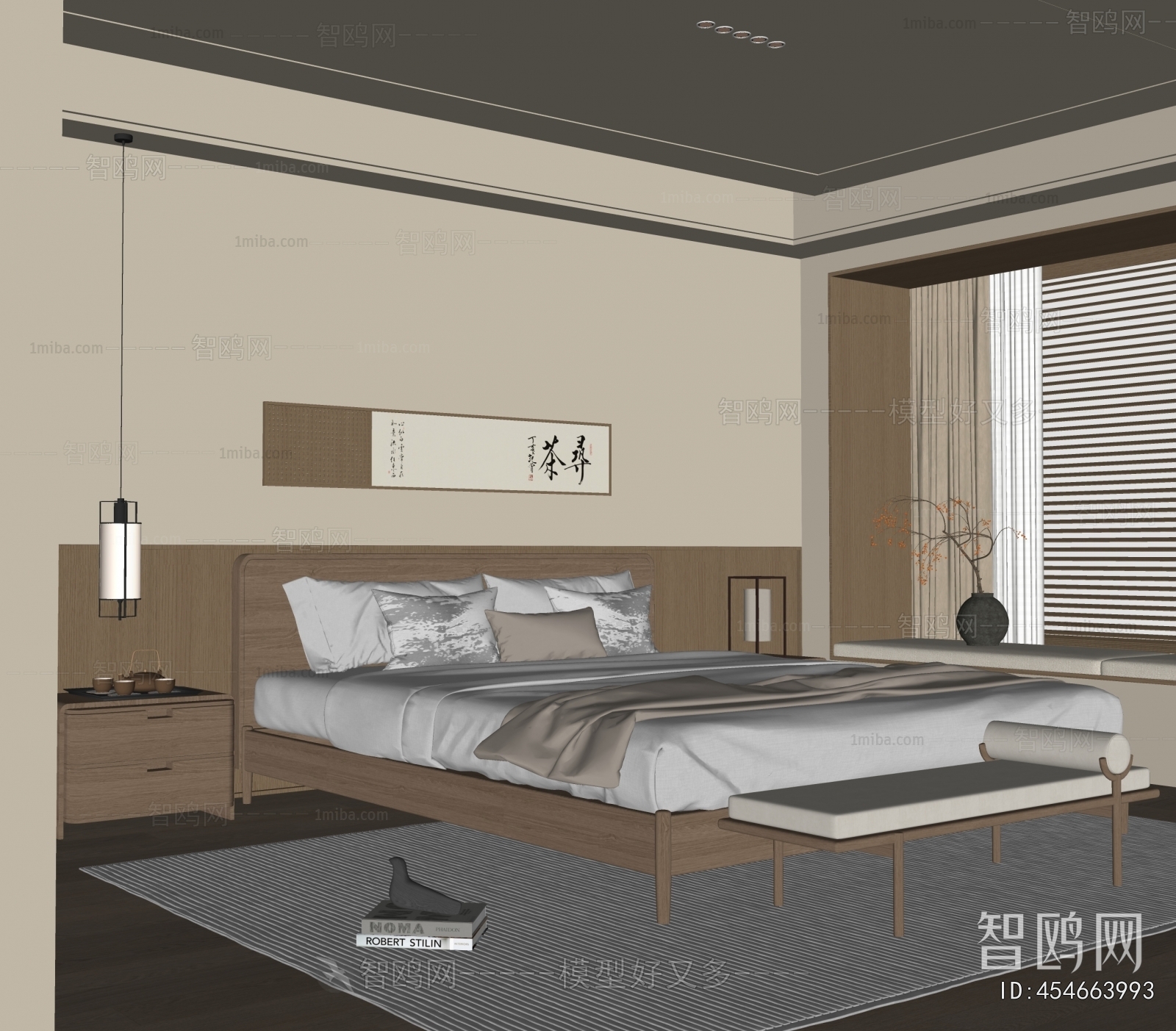 New Chinese Style Bedroom