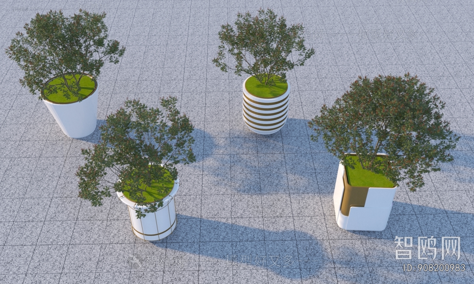 Modern Flower Bed, Flower Bowl, Flower Box