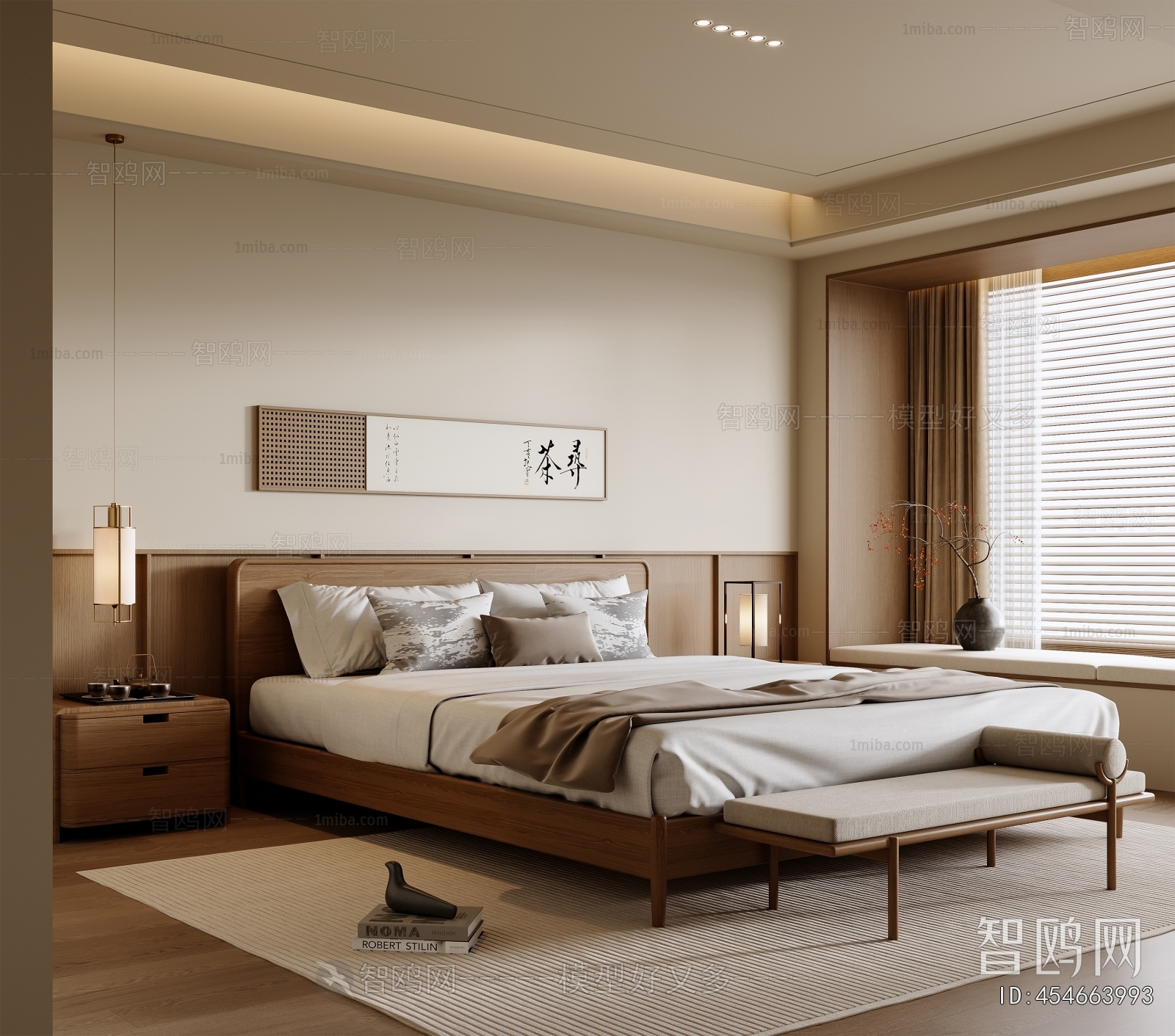 New Chinese Style Bedroom