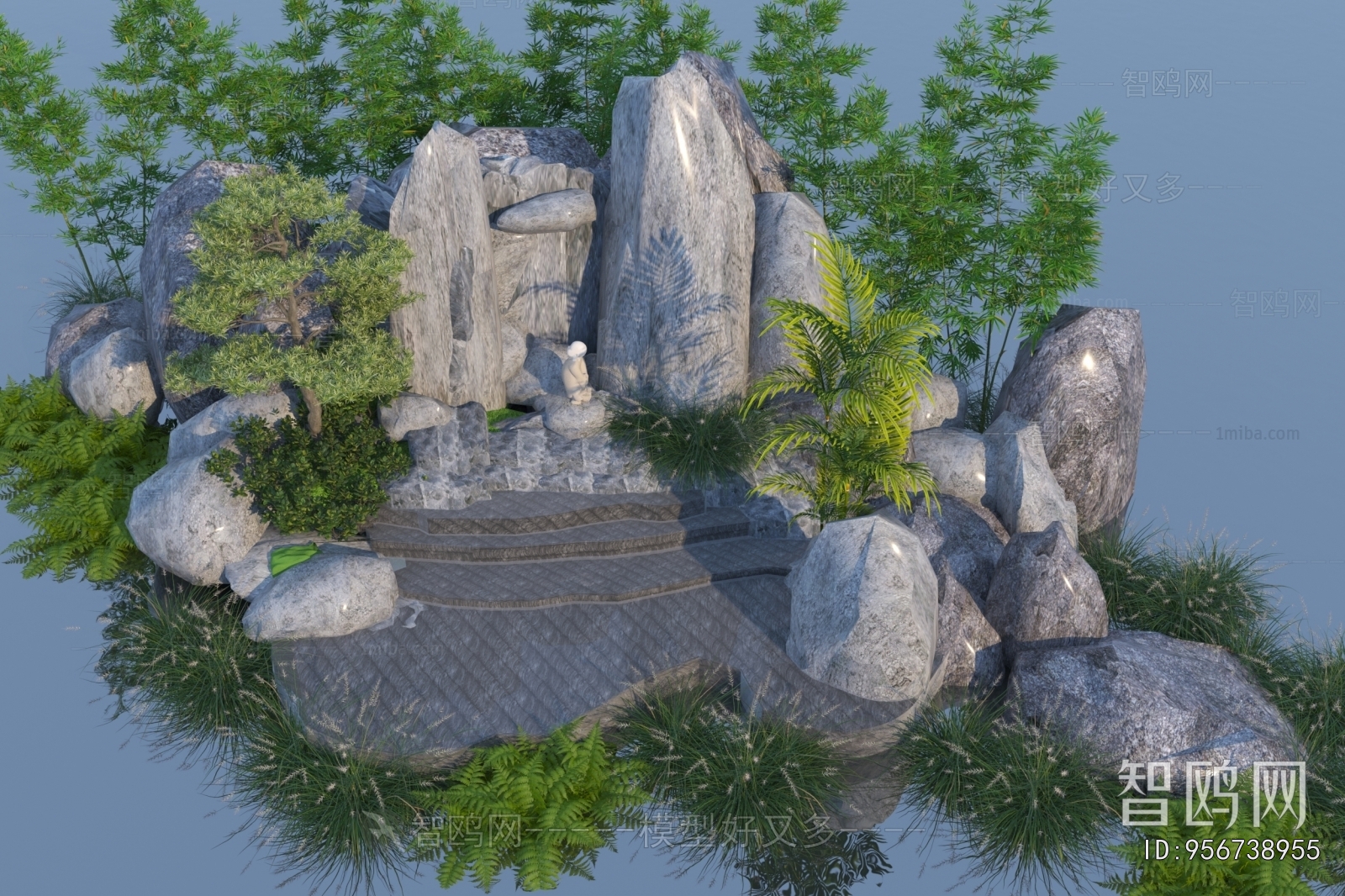 Modern Rockery Waterscape