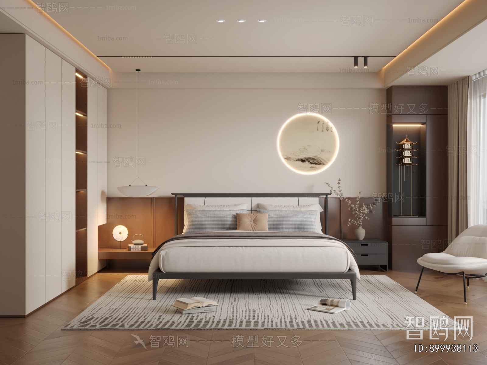 New Chinese Style Bedroom