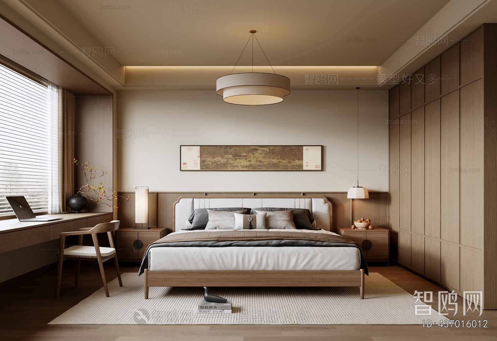 New Chinese Style Bedroom