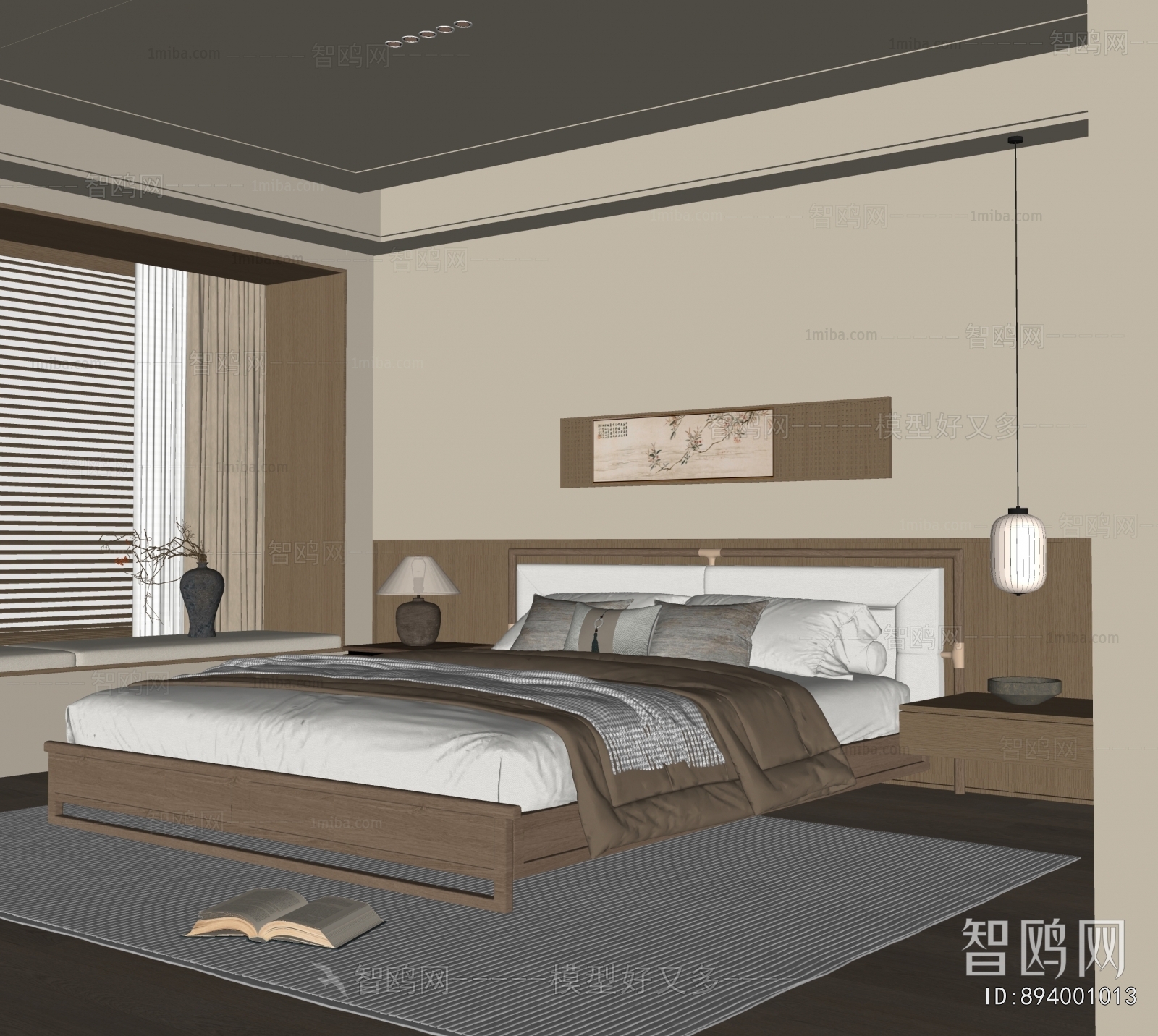 New Chinese Style Bedroom