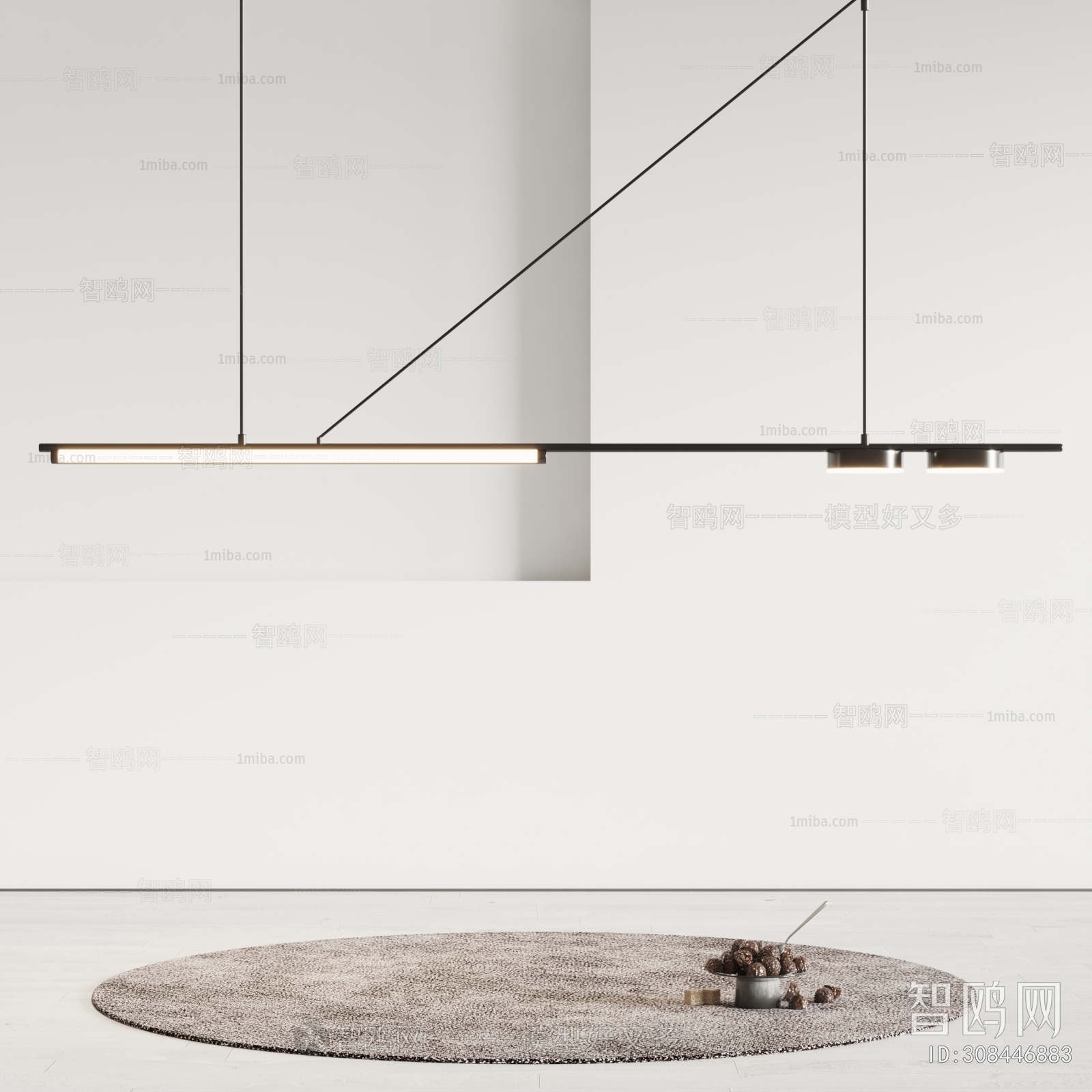 Modern Long Chandelier